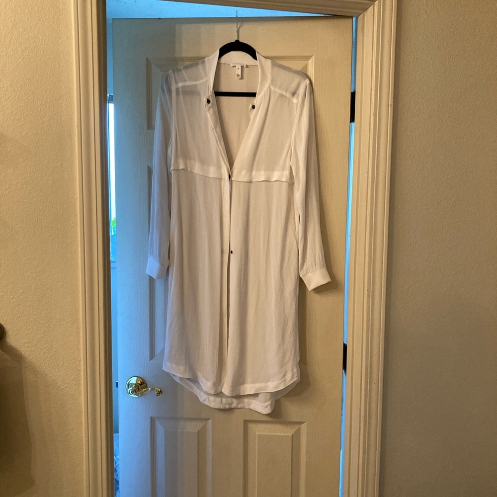 Sheer white cardigan